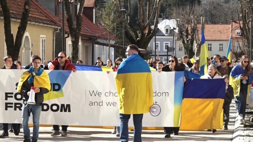 A Montenegrin March in Support of Ukraine