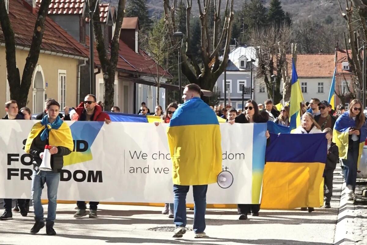 A Montenegrin March in Support of Ukraine