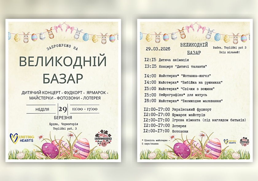 Easter Charity Family Bazaar in Budva